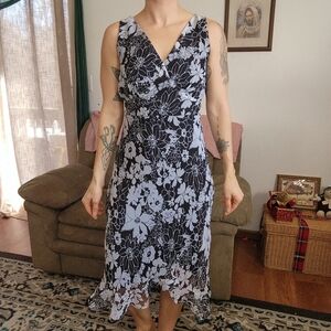 Zoey Beth Floral Fairycore Midi Dress Size Large